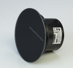 Wentylator łazienkowy MMP – Szklany Panel Czarny Mat. Wyposażenie Timer. Średnica 100 mm