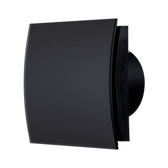 Wentylator łazienkowy ELIPSA Krótki króciec. Szklany Panel Mat. Timer